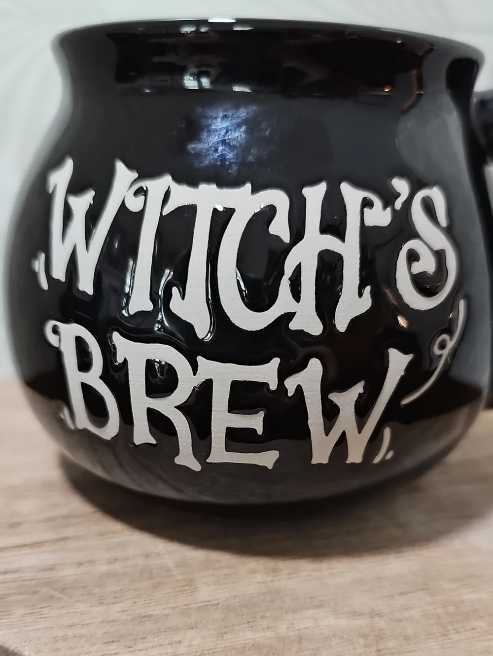 Crofton Witch's Brew Black Cauldron Mug 16oz Halloween